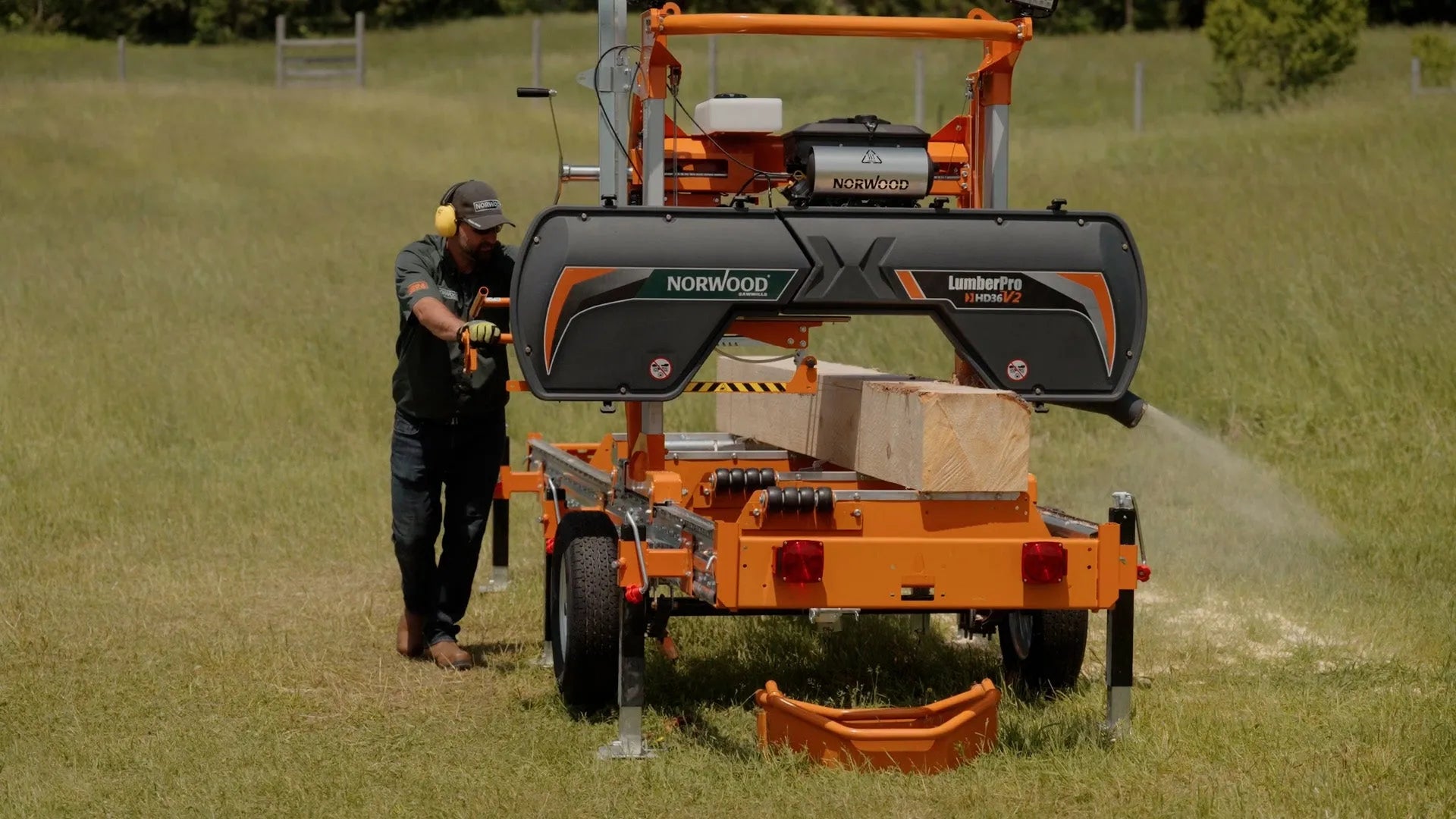 LumberPro HD36V2 Portable Sawmill for Precision Cutting | Norwood