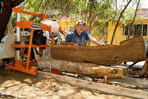 African big-game hunter, safari guide and outdoorsman, Ron Crous, salvages and transforms priceless African hardwoods with his Norwood sawmill.