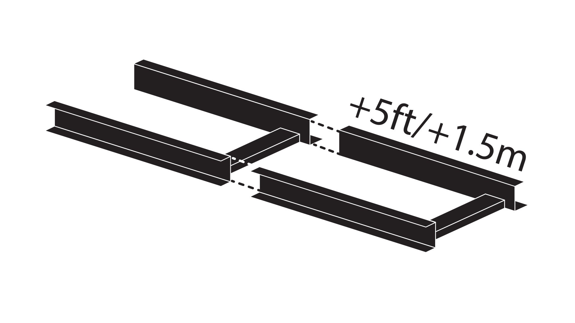 5 FT (1.52 m) Track System Extension for PortaMill