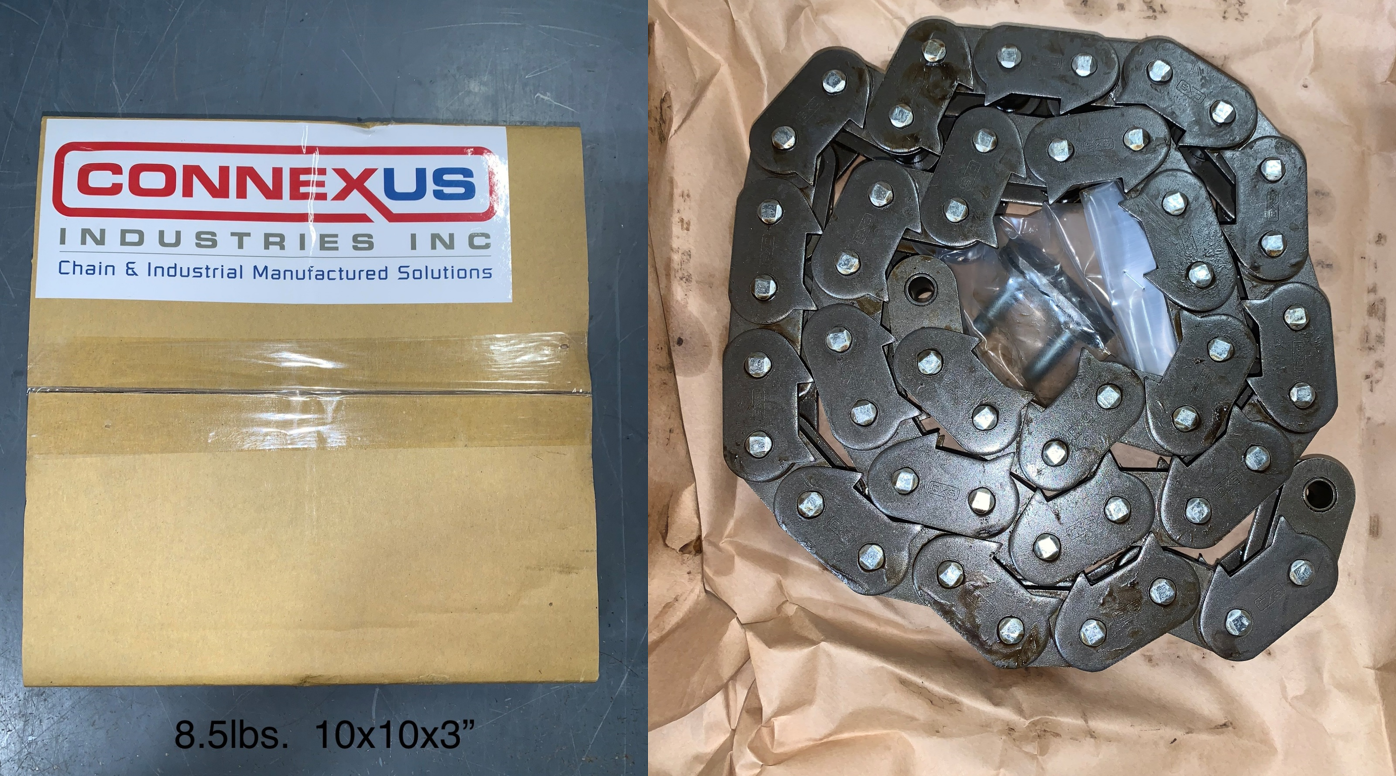 Tourne-bûches hydraulique - Chaîne (maillon de raccordement grillé)