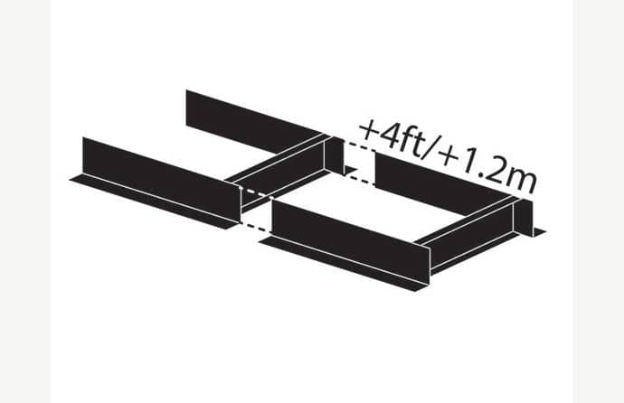 4-Foot (1.2m) Bed Extension for LM30 & MN27