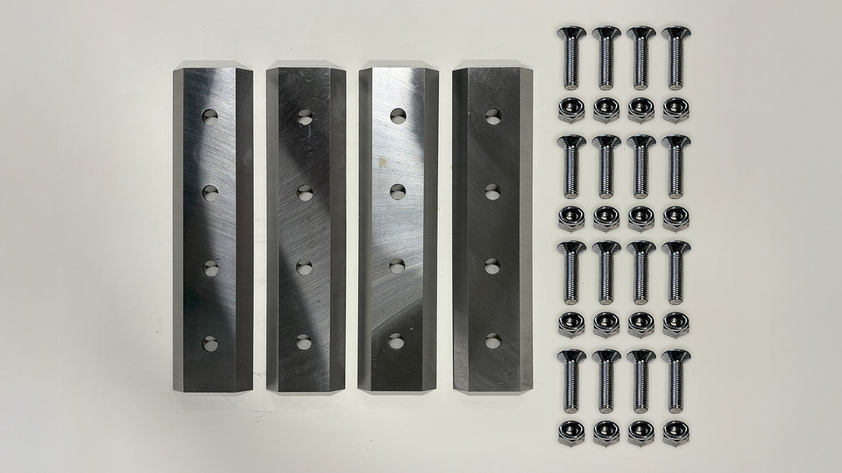 Kit de remplacement de couteaux rotatifs pour broyeur à bois DH8 (lot de 4)