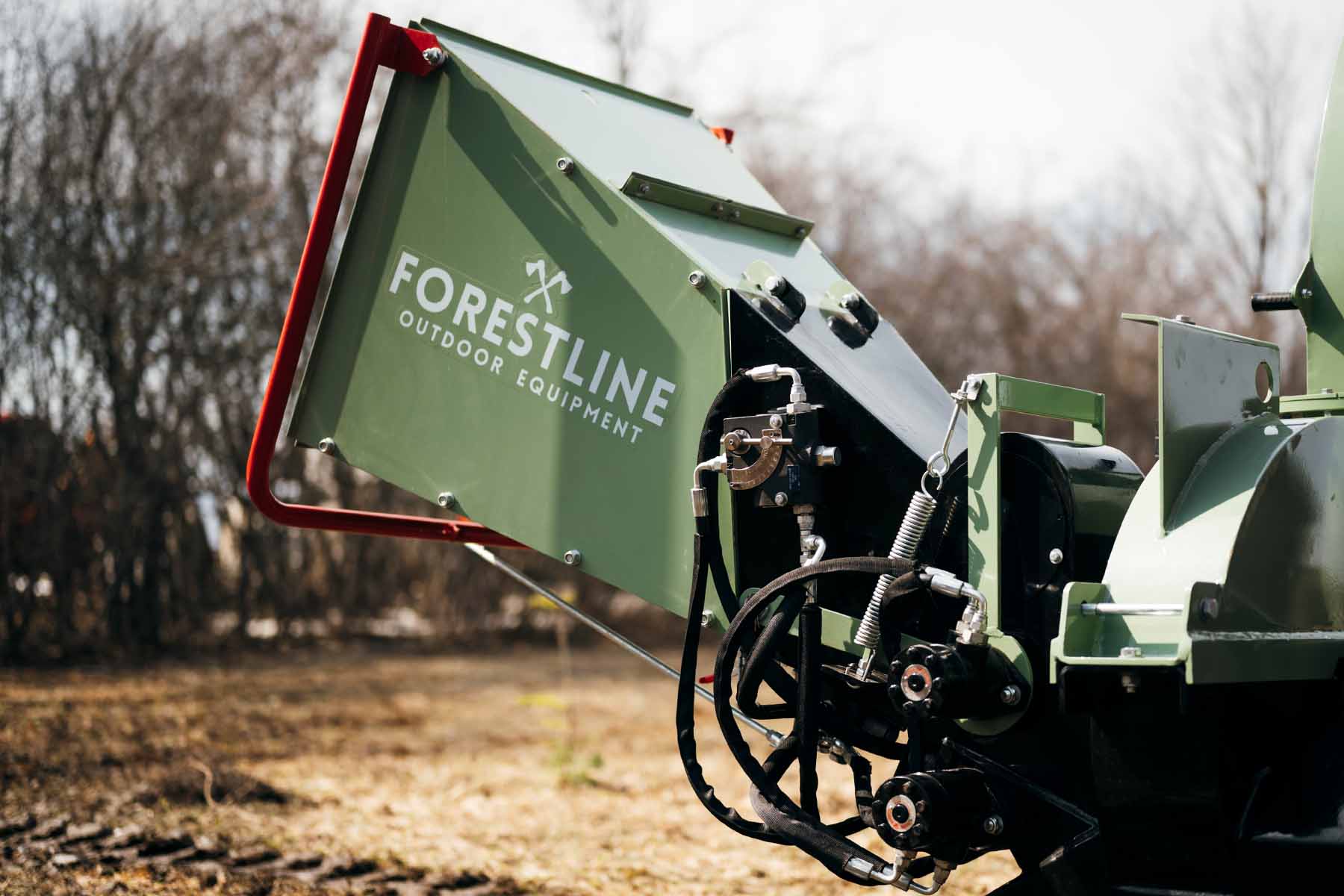 ForestLine DH8 8" PTO Wood Chipper with Dual Hydraulic In-feed