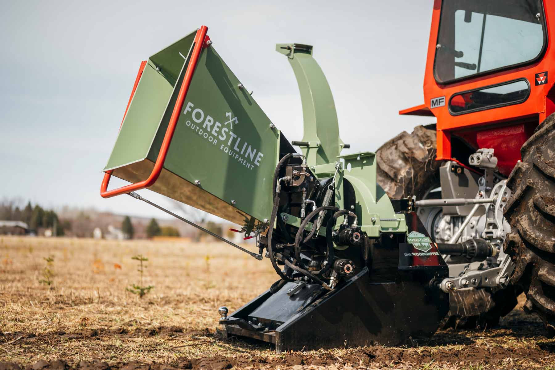 ForestLine DH8 8" PTO Wood Chipper with Dual Hydraulic In-feed