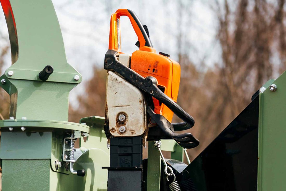 Chainsaw bracket with protective sleeve included