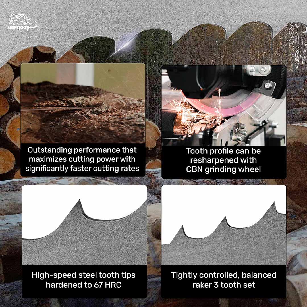 Lames bimétalliques M42 à scie à ruban en acier haute vitesse - 167"