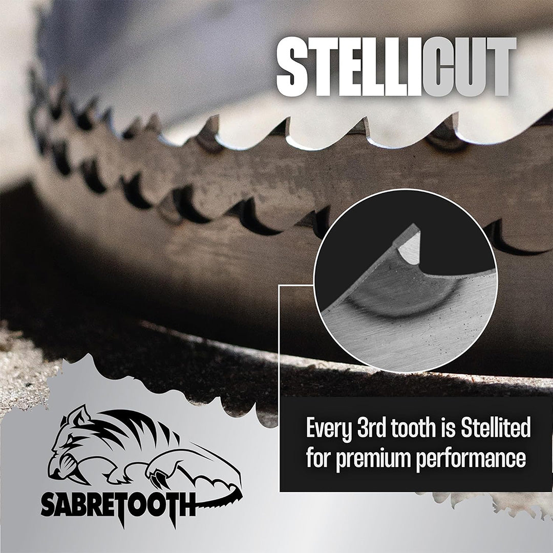 Stellicut Premium Tipped Bandsaw Sawmill Blades - 167"