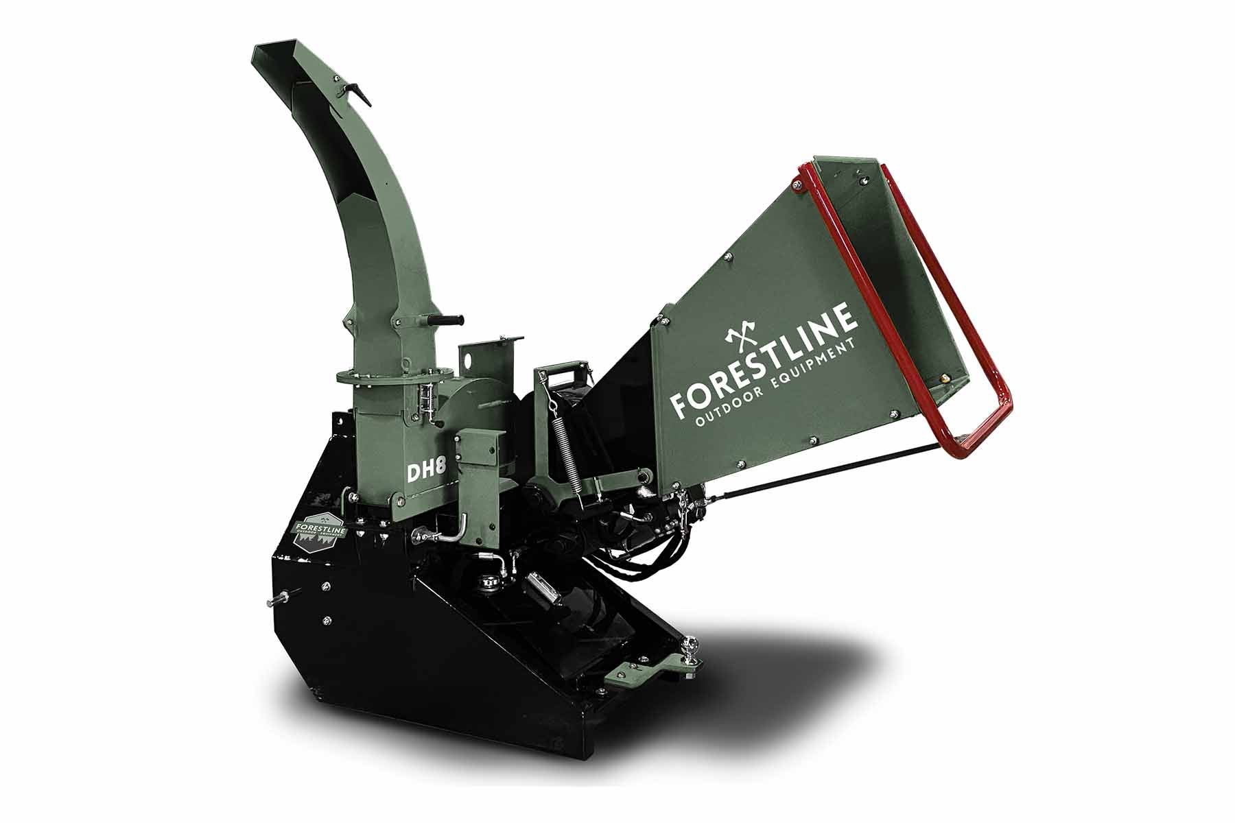 Débroyeur de bois Forestline DH8 PTO 8" avec double alimentation hydraulique