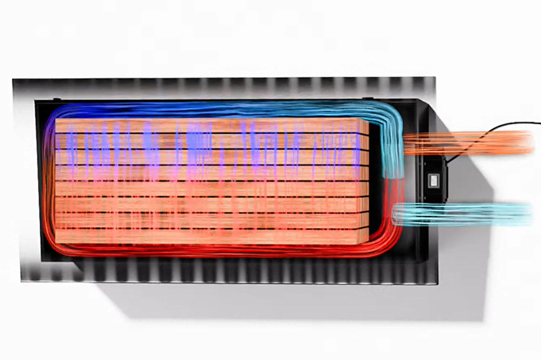 Reversing air flow delivers even heating and even drying 