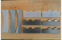 Ensemble de profil de couteau - 6 po x 8 po, D traditionnel (Couteaux, 3 paires)